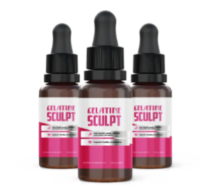 Gelatine Sculpt liquid supplement bottles